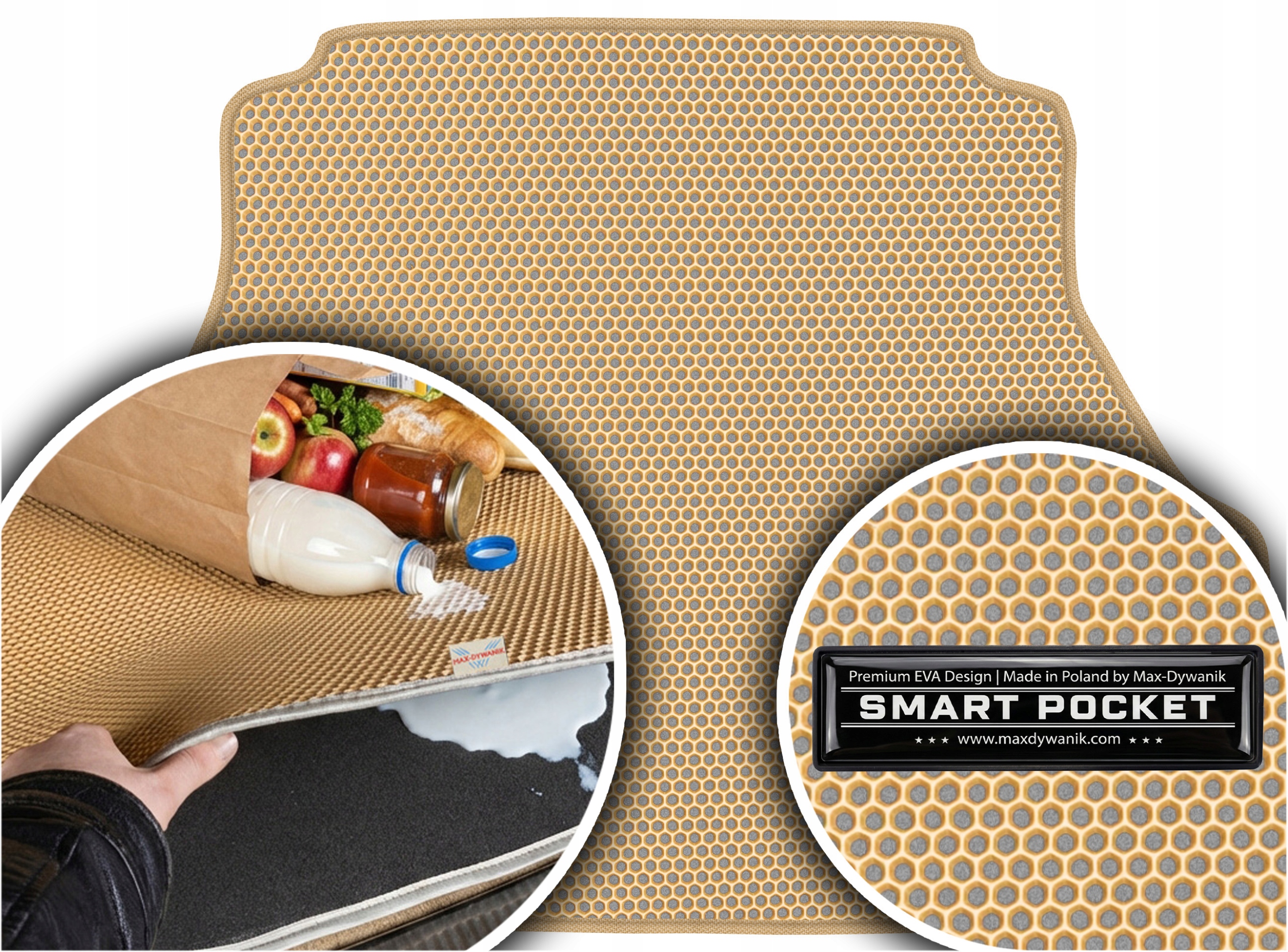 Honda Civic VI Sedan 1995-2001 Vložka do kufru Eva Smart Pocket Béžová