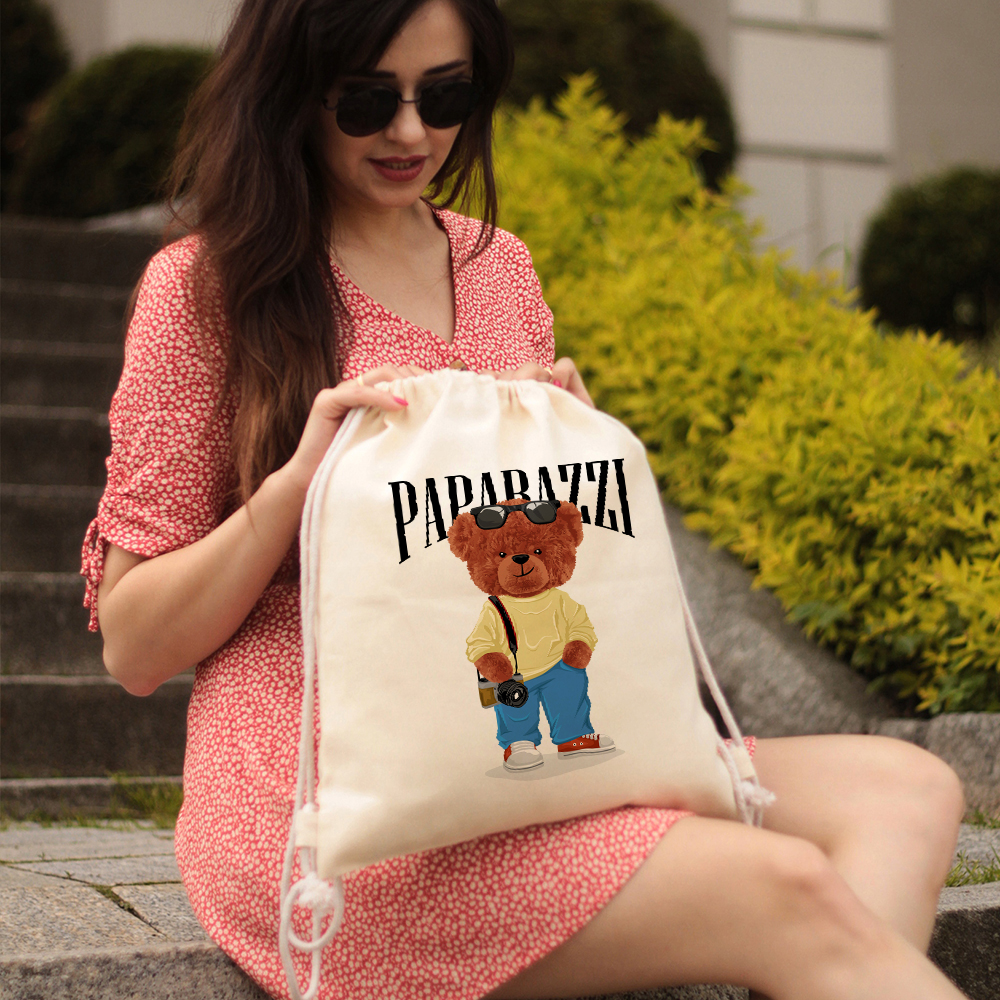 Worek Plecak Beż Na Wycieczki Eko MISIE TEDDY Wz Stan opakowania oryginalne