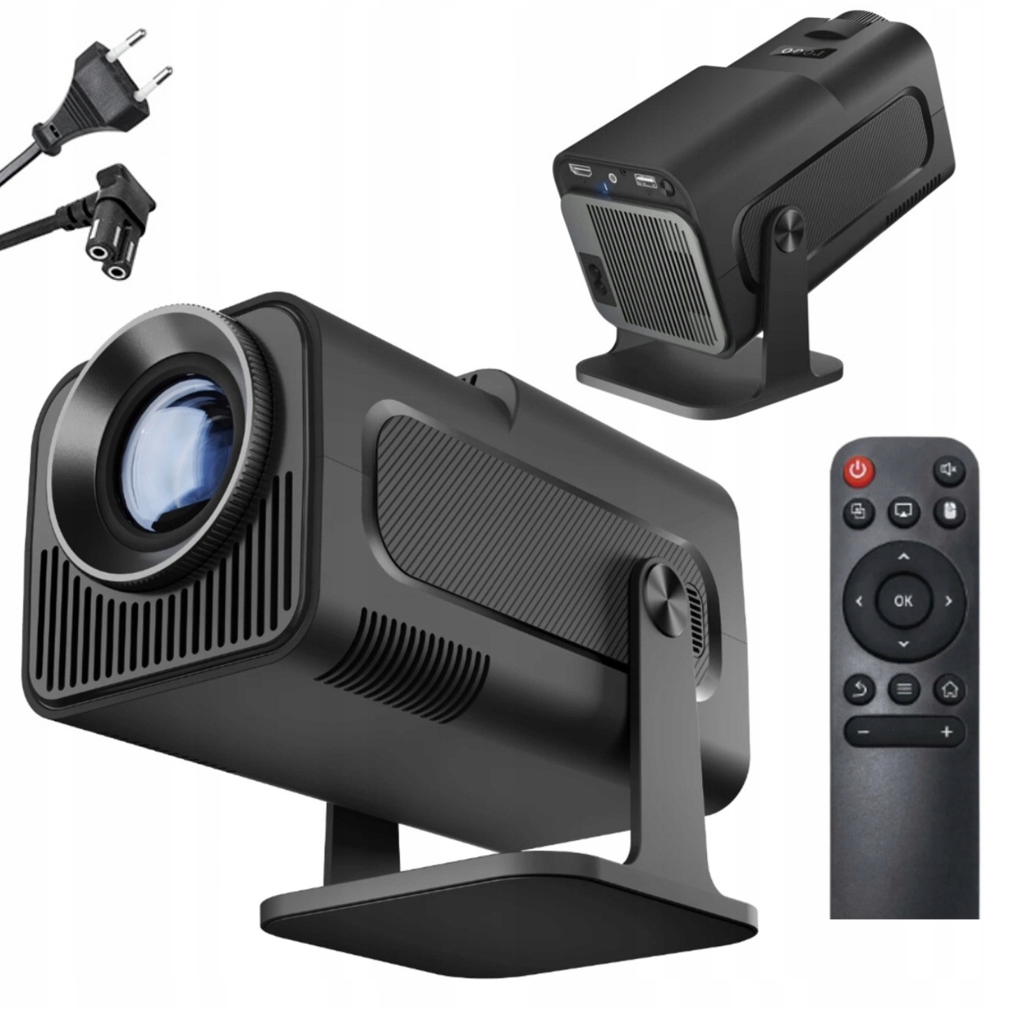 PROJEKTOR RZUTNIK PRZENOŚNY HY320 SMART FULL HD LED ANDROID WiFi TV 150" Marka inna