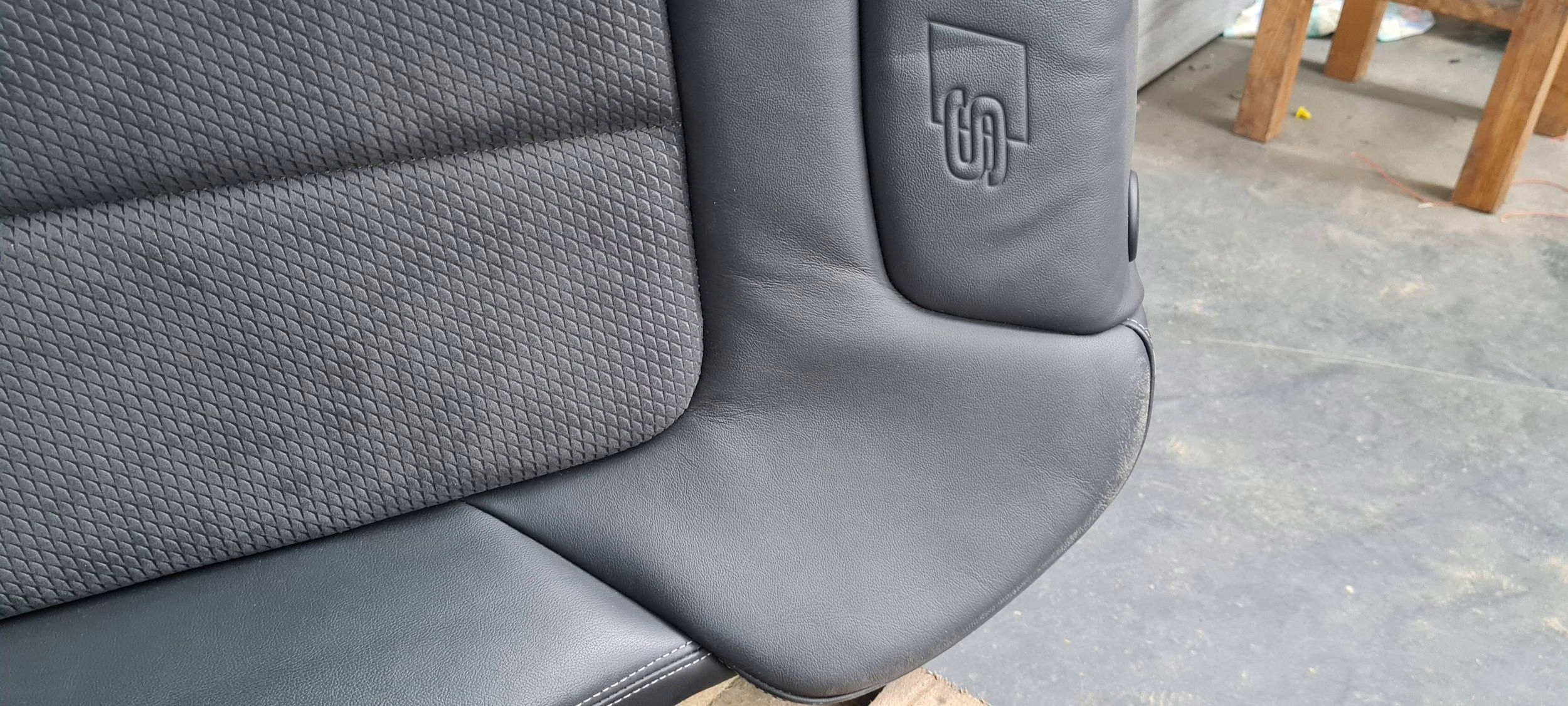 A6 C8 4K leather seat seat side SIEDZISKO left front SLINE ALCANTARA