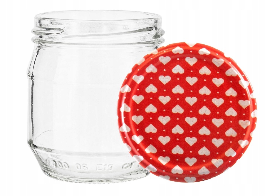 

Słoik 200 ml Wieczko "Serca Promet" x 10 szt.