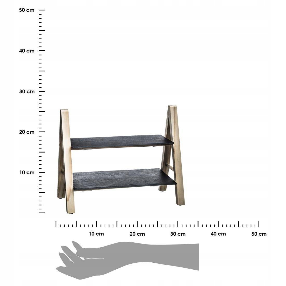 Kamienna taca patera 2 piętrowa na przystawki ciasto owoce przekąsek Kod producenta 160505