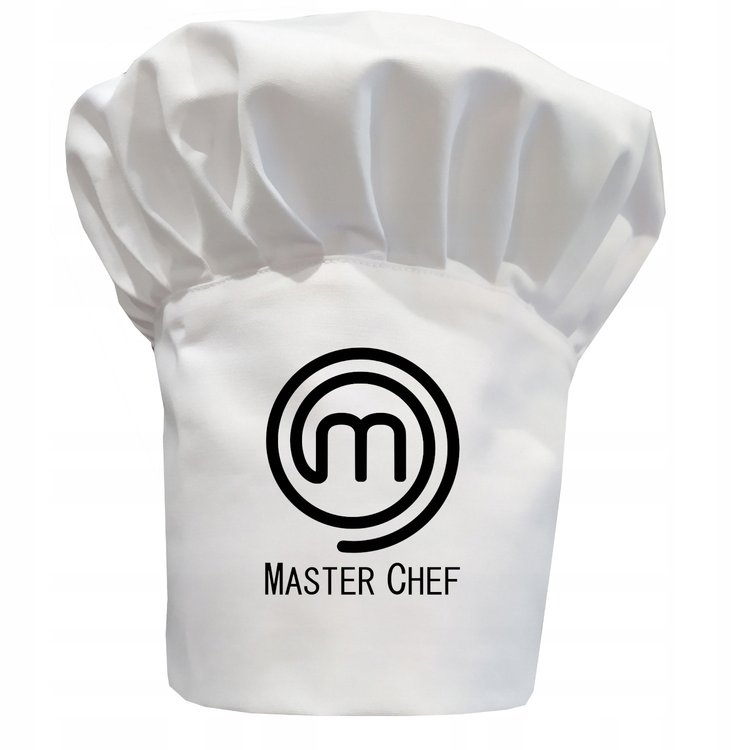 Czapka kucharska wysoka biała master chef wzór 03