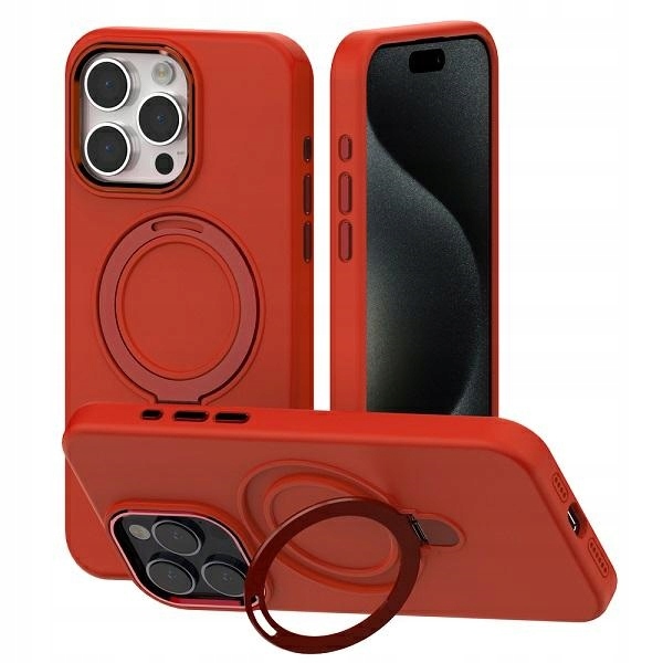 Mercury MagSafe Stand Silicone iPhone 15 14 13 6,1" czerwony /red