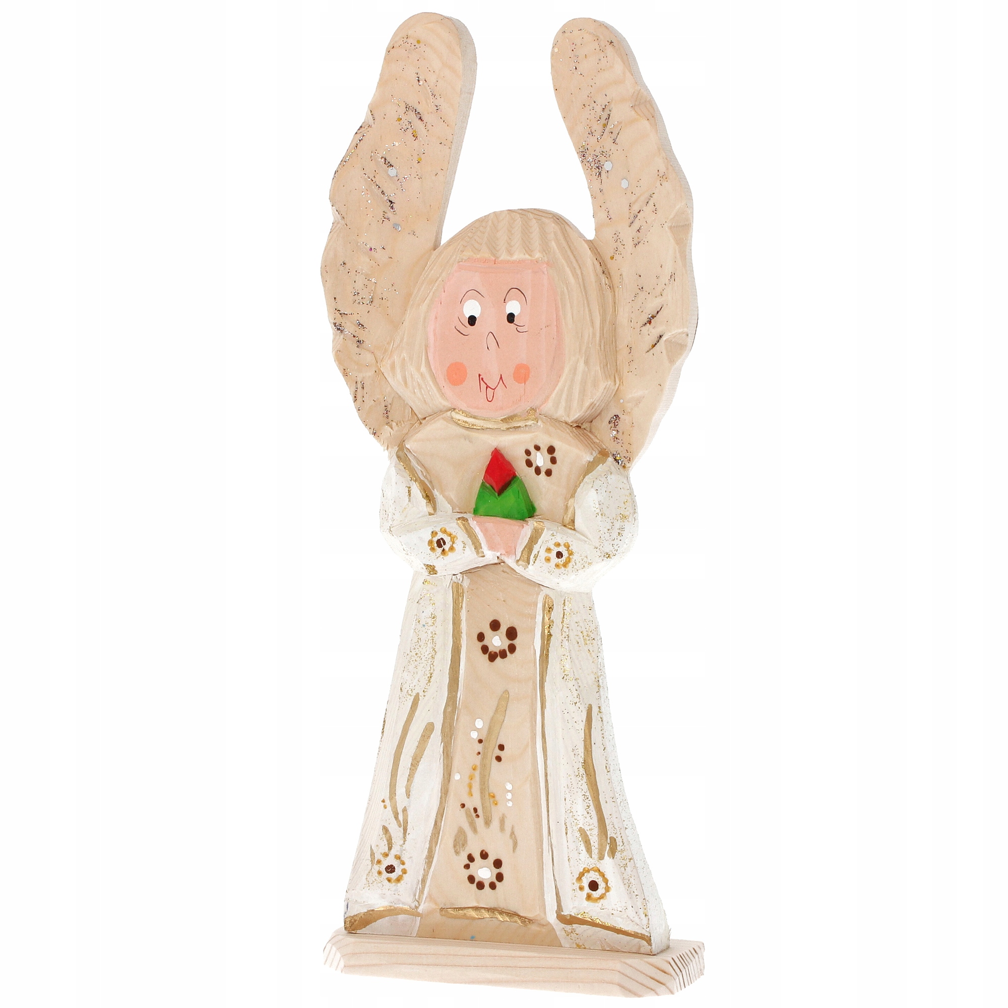 

Anioł aniołek drewniany Ozdoba dekor biały 28cm