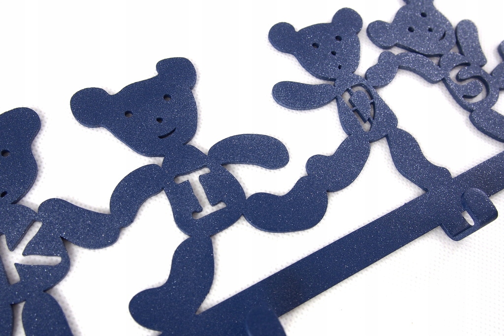 Wieszak ścienny na ubrania dla dzieci MISIE Kolory Płeć Chłopcy Dziewczynki