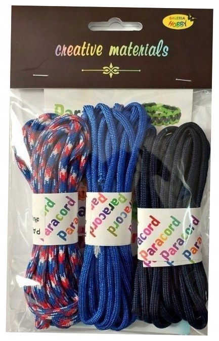 Zestaw paracord 2,8mb 3 kolory