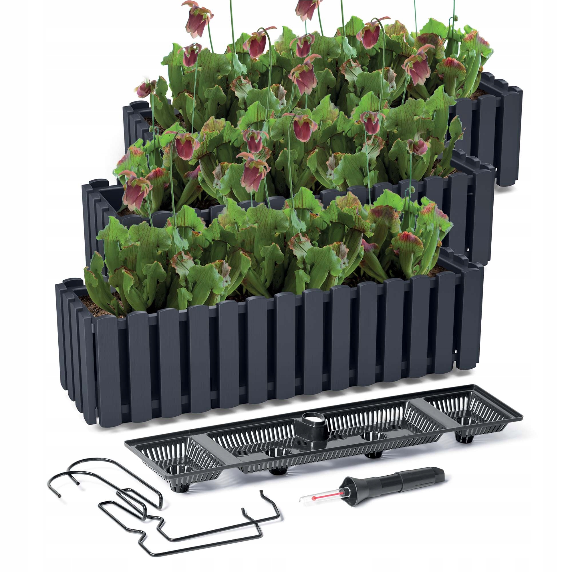 Skrzynka Balkonowa Donica Ogrodowa Na Taras x3