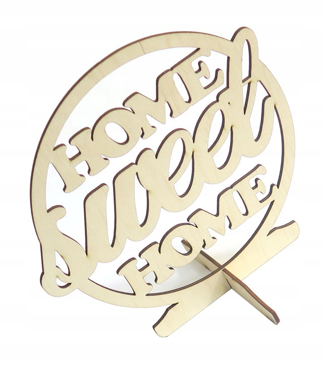 KOŁO Z NAPISEM HOME sweet HOME + PODSTAWKA KQ78