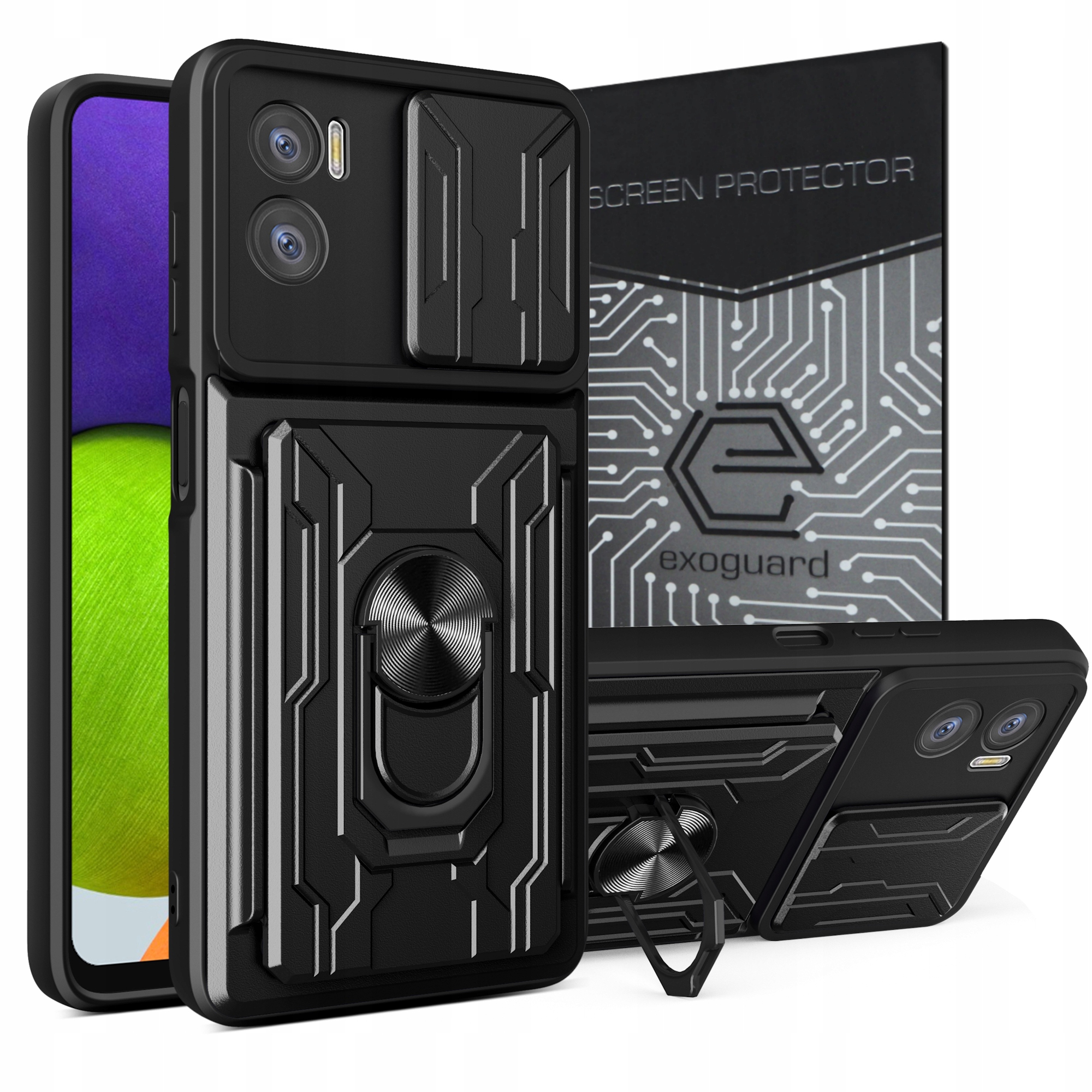 

Case Etui Pancerne+szkło do Motorola Moto E22 E22i
