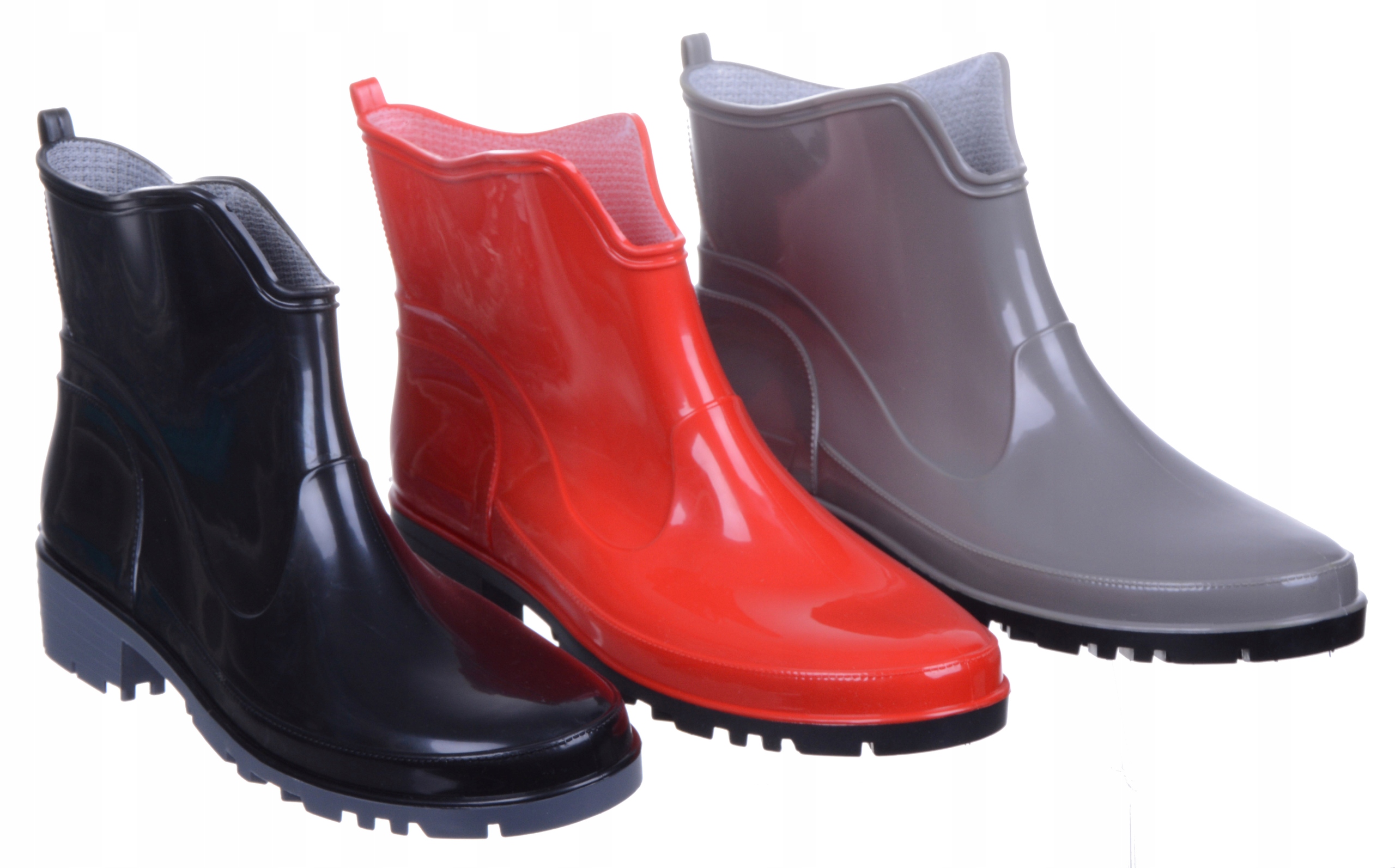 Kalosze krótkie za kostke czarne niskie czarne 39 Rozmiar 39