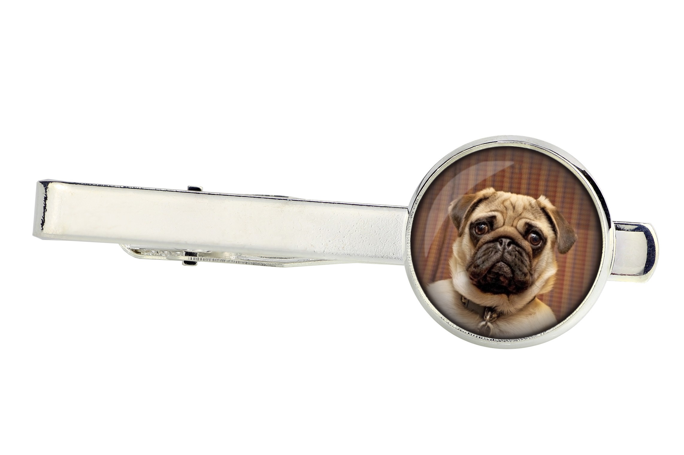 

Mops Pug Spinka do krawata z Twoim zdjęciem foto