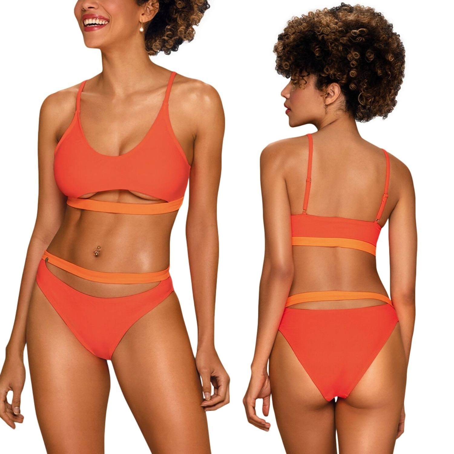 Miamelle Mandarinkové Dvoudílné Plavky L Obsessive