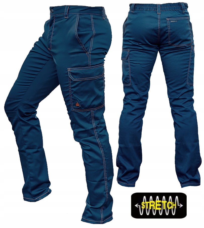 ELASTYCZNE SPODNIE ROBOCZE WYGODNE BOJÓWKI DELTA PLUS LETNIE STRETCH M
