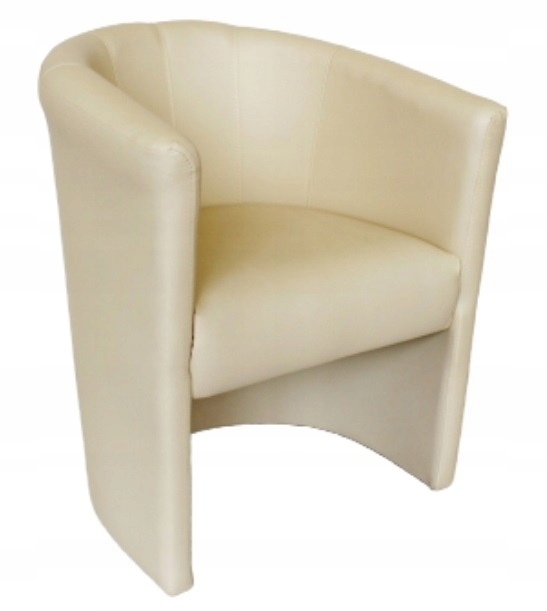 Fotel Klubowy Tomi - Skaj eko-skóra beżowy