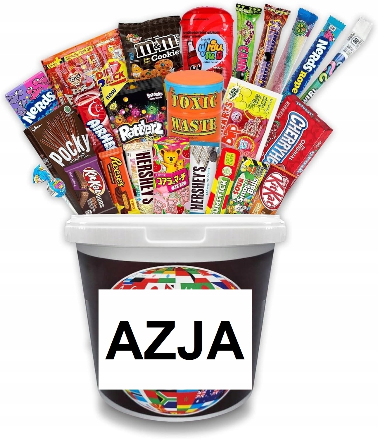 Set sladkostí z Asie sušenky želé bonbony nápoje tyčinky křupky chipsy 20 ks