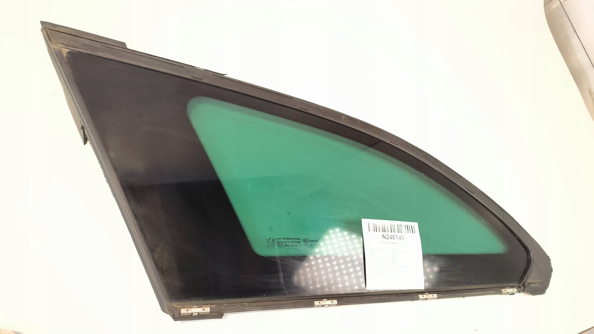 window bodywork right rear part PEUGEOT 508 and sedan