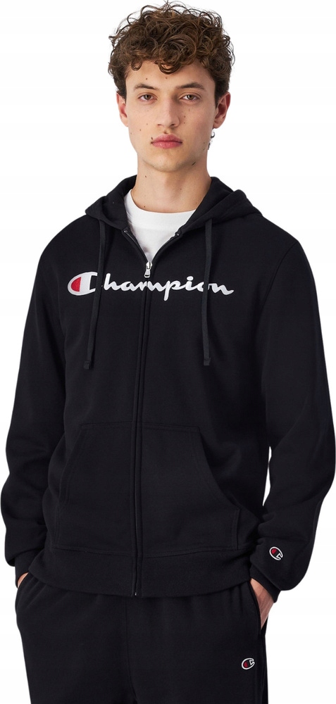 Pánská Mikina Champion Full Zip Hoodie Černá 220255 KK001 vel M
