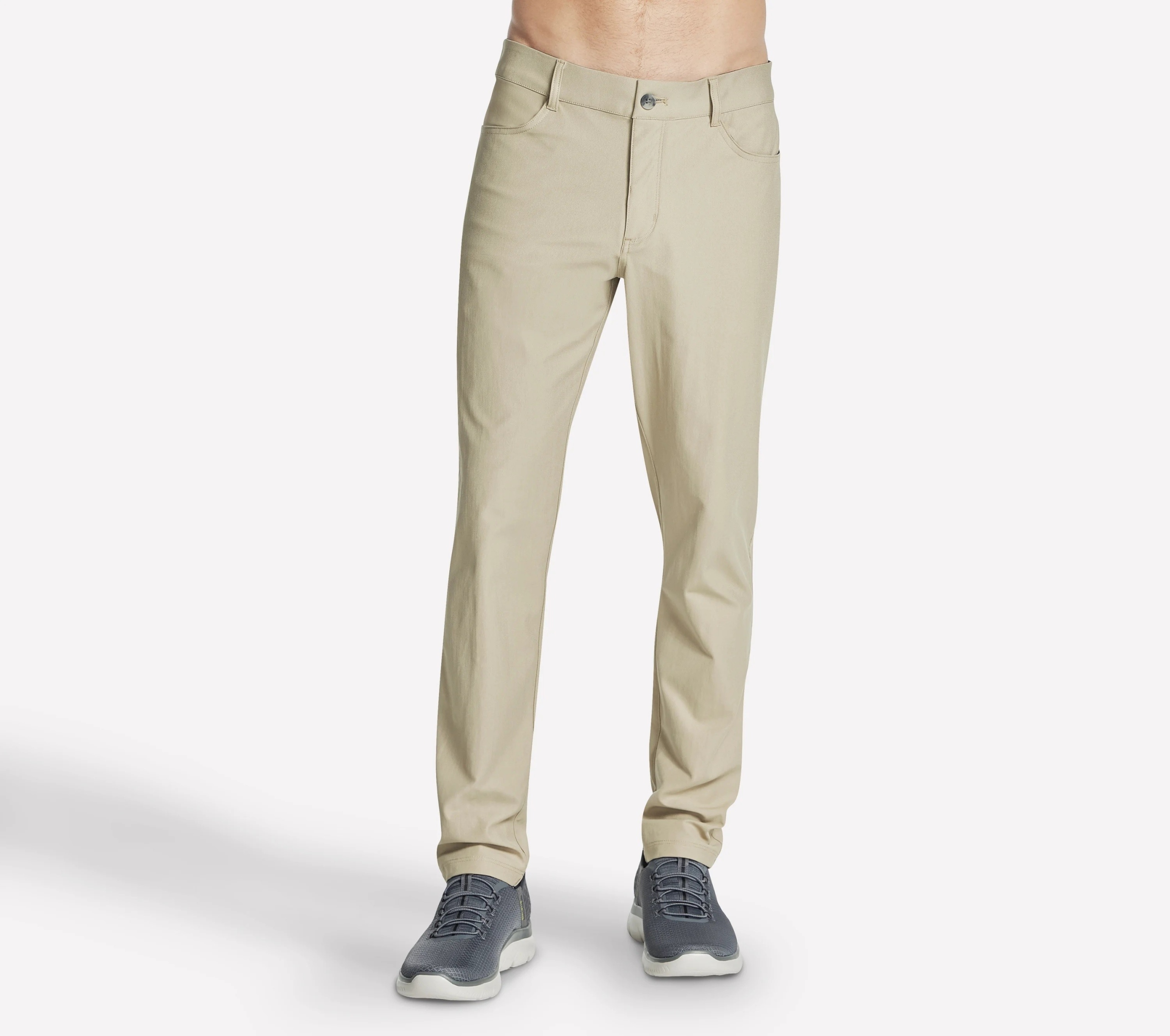 Pánské kalhoty Skechers Go Walk Premium 5 Pocket Pant béžové PT108 Ntbr