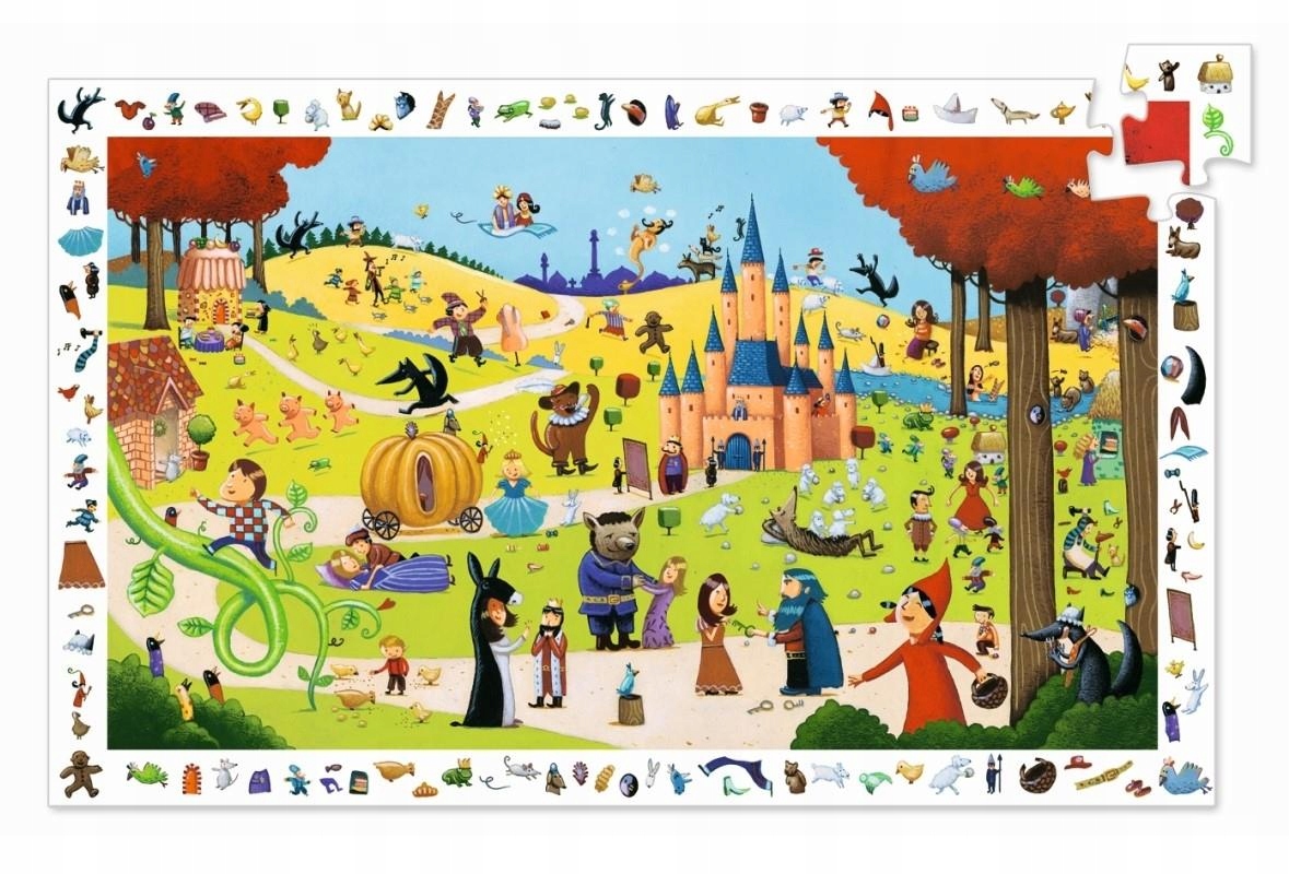 

Puzzle obserwacyjne Baśnie Bajki 54 el. Djeco 4+