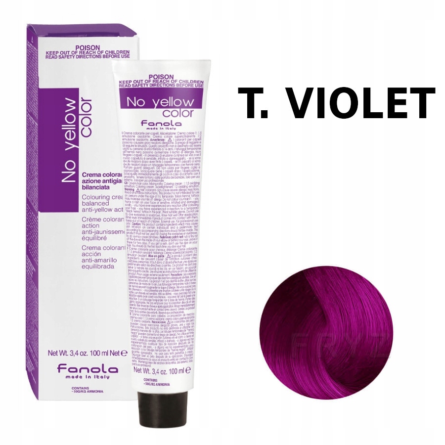 

Fanola No Yellow Color toner T.Violet 100ml