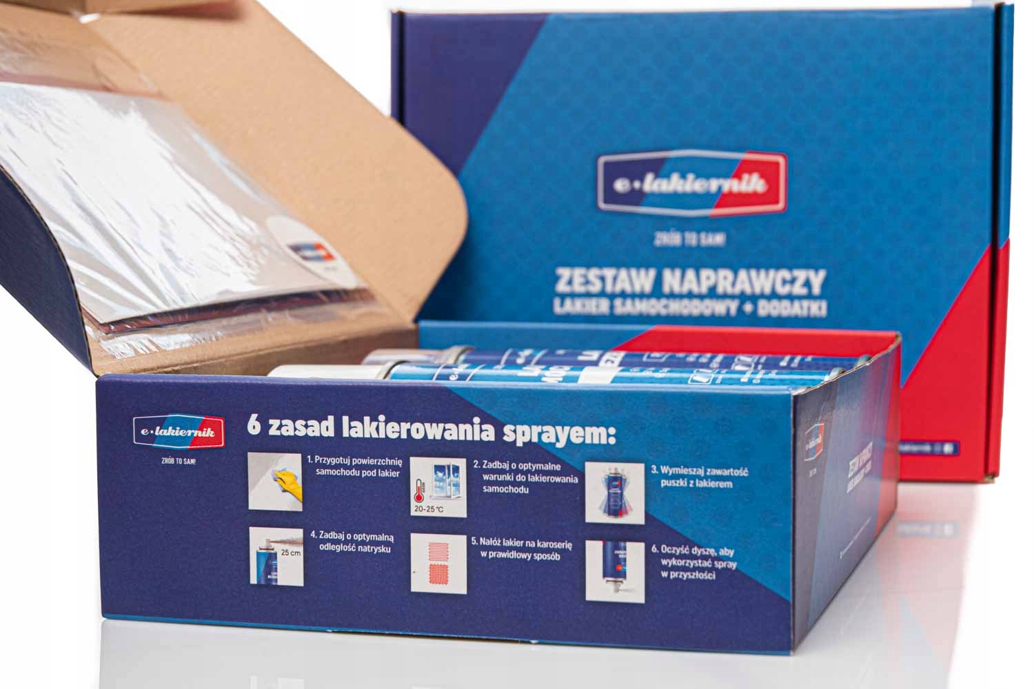 LAKIER SAMOCHODOWY ZESTAW KAZDY KOLOR SPRAY BMW Packaging Volume 1200 ml