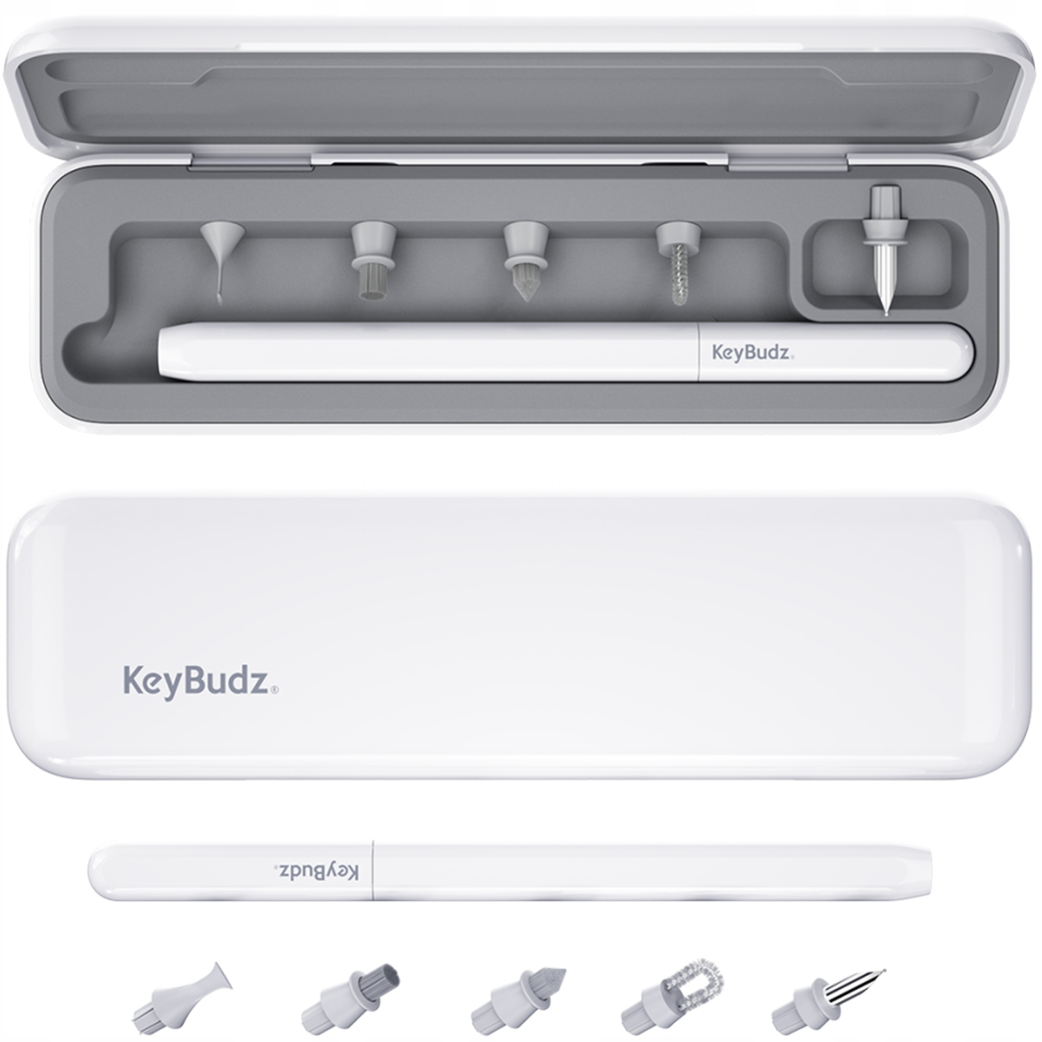 KEYBUDZ AIRCARE 2.0 - ZESTAW DO CZYSZCZENIA SŁUCHAWEK AIRPODS USB-C