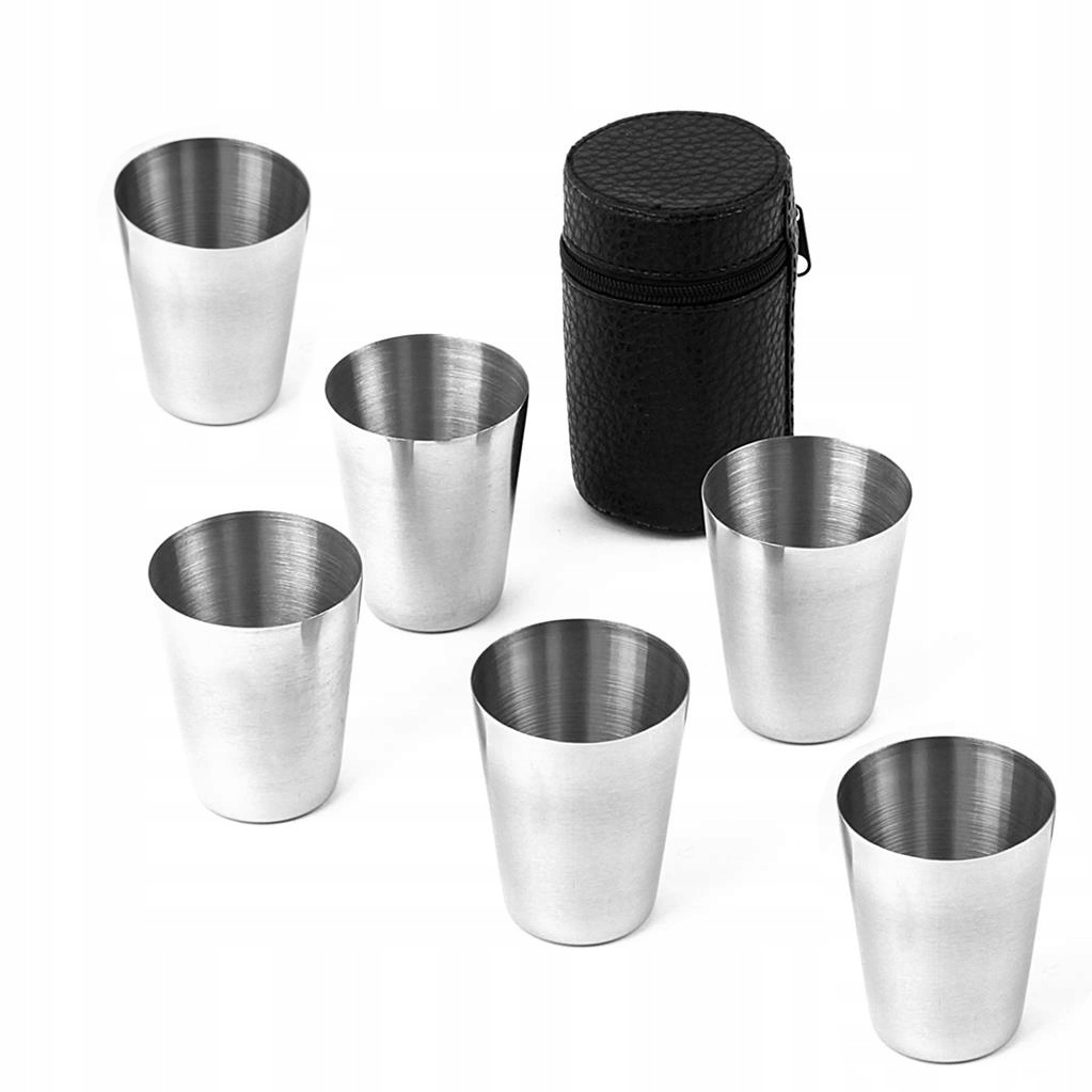 6 SZT KIELISZKÓW STALOWYCH + ETUI TURYSTYCZNE EAN (GTIN) 5907621819156