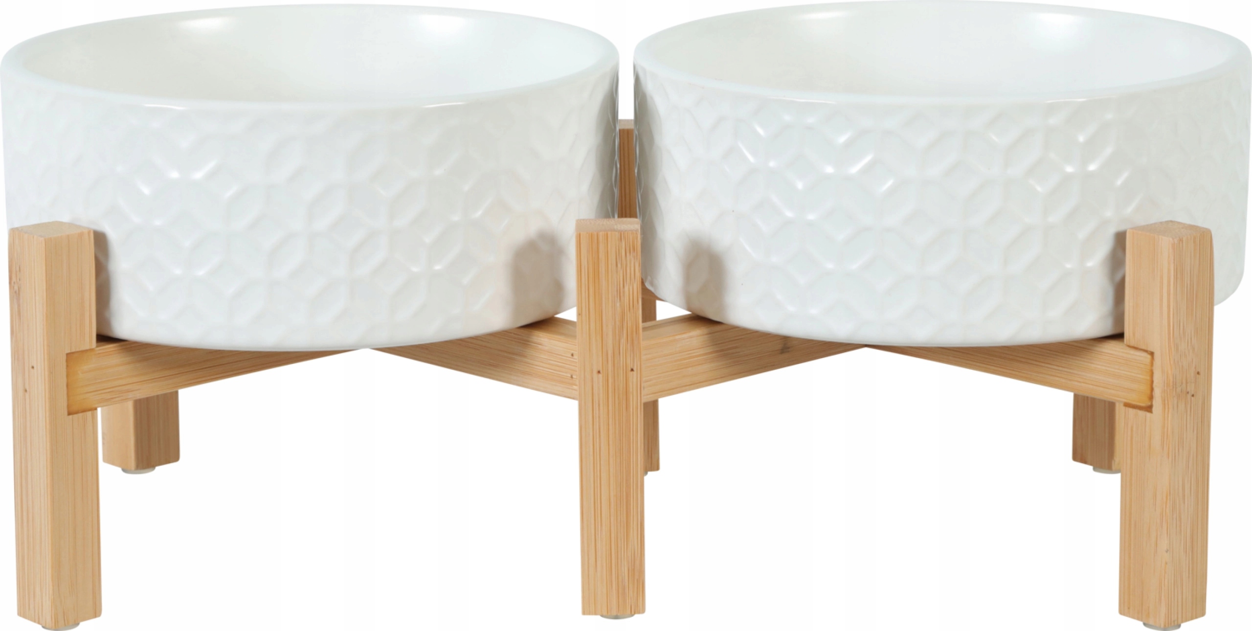 Zolux Miska kamionkowa dla psa Keramo Duo kol. biały 2 x 700 ml