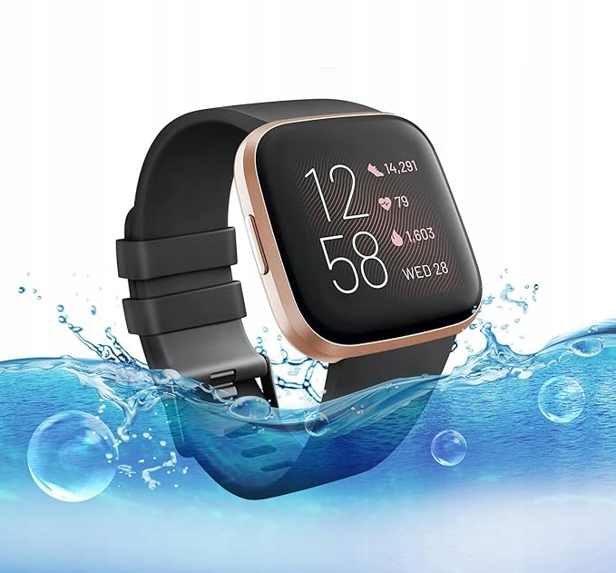 Opaska / Pasek Braders do Fitbit Versa / Versa 2 / Versa Lite Kolor czarny