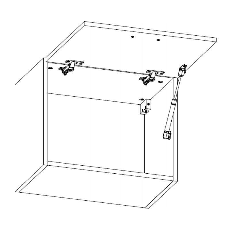 ASPEN G50K Szafka wisząca 50 pod okap biały połysk Kod producenta ASPEN G50K