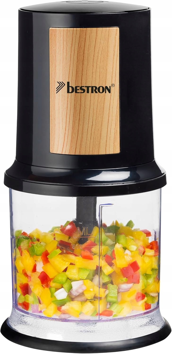 Elektrický drtič zeleniny se dvěma řezacími noži, 500 ml, 400 W