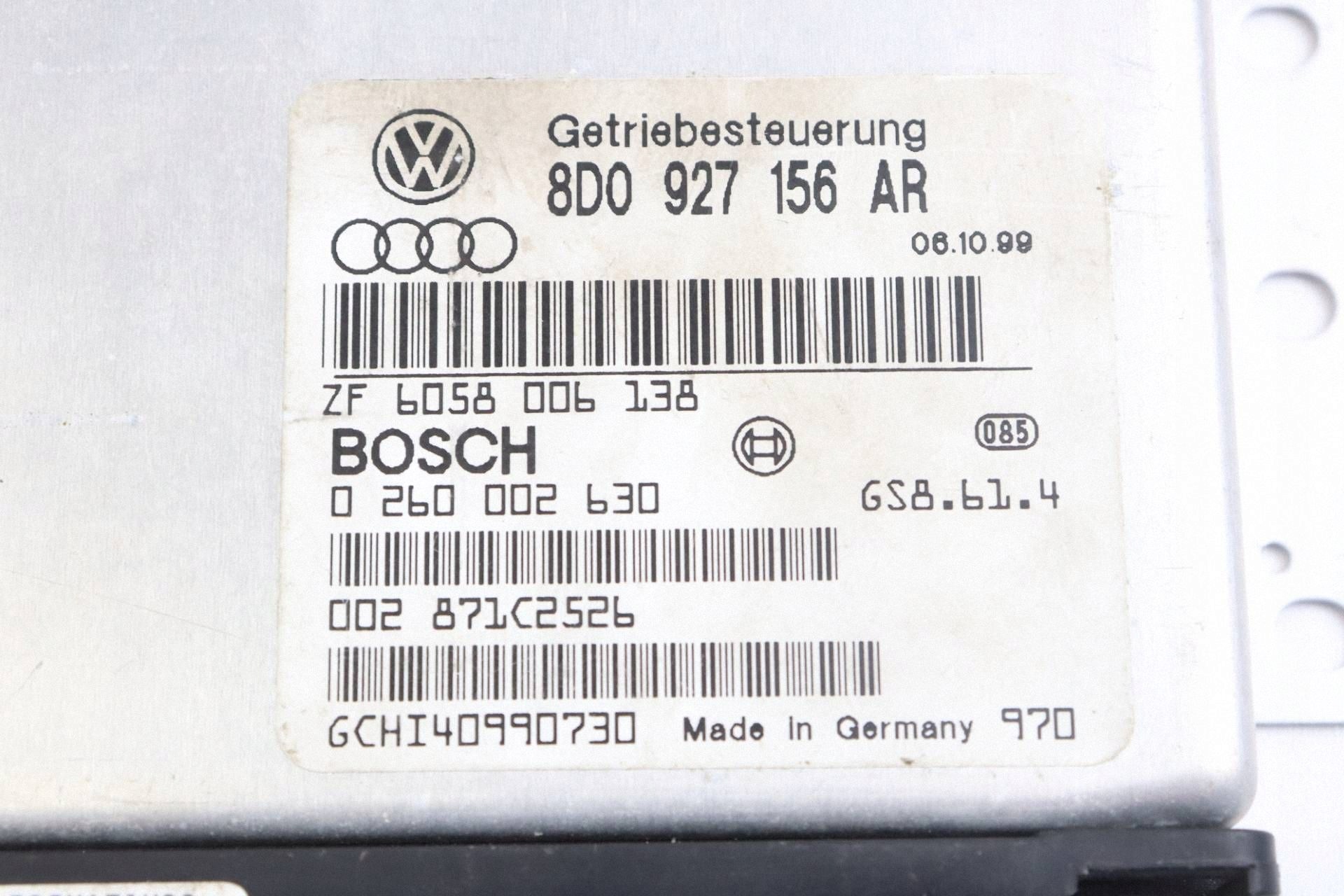 AUDI A4 B5 PASSAT B5 Module Unité de contrôle Boîte de vitesse 1.9 TDI 8D0927156AR 0260002630