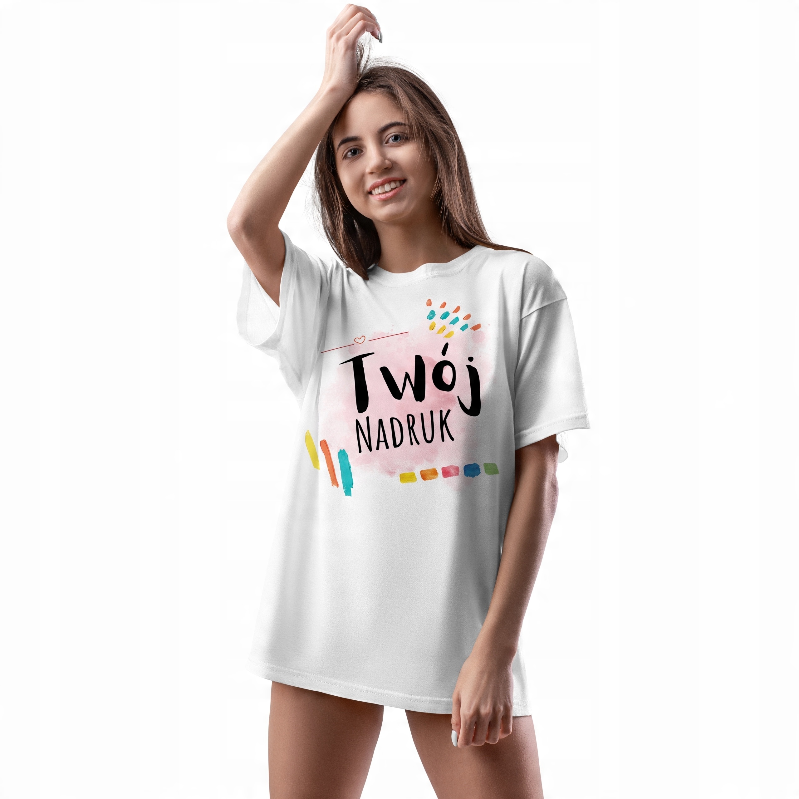 

T-Shirt Damski Koszulka Własnym Ldrukiem Zdjęciem