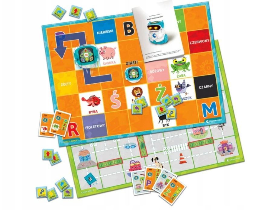 CLEMENTONI NAUKOWA ZABAWA EDUKACYJNY ROBOT DOC Materiał karton plastik