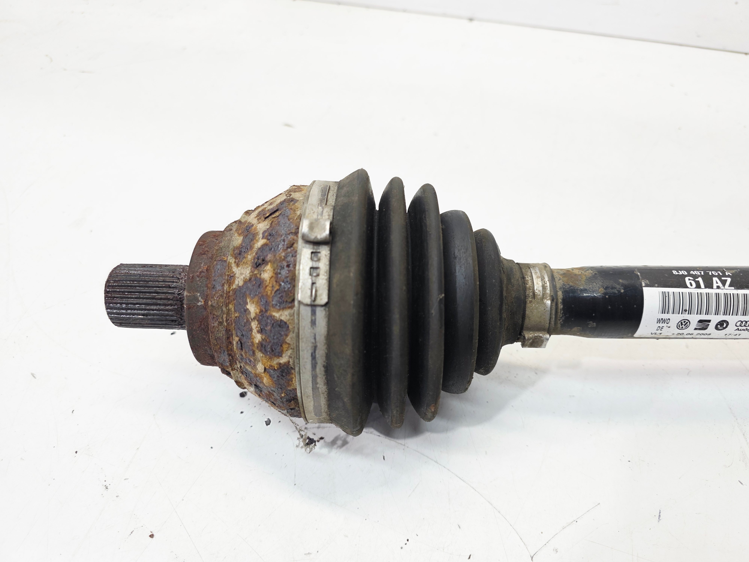 semi-axis left front AUDI TT TTS 8J 2.0 TFSI QUATTRO 8J0407761A