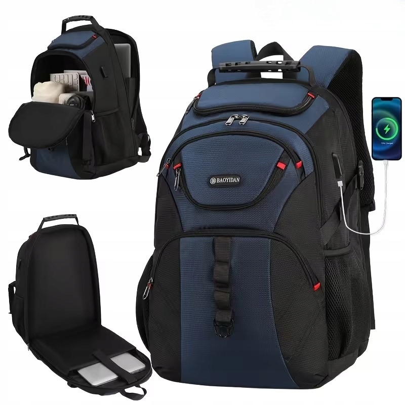 Torba Plecak Podróżny Damski Męski do Samolotu Lekki Pojemny Bagaż 50x35x20