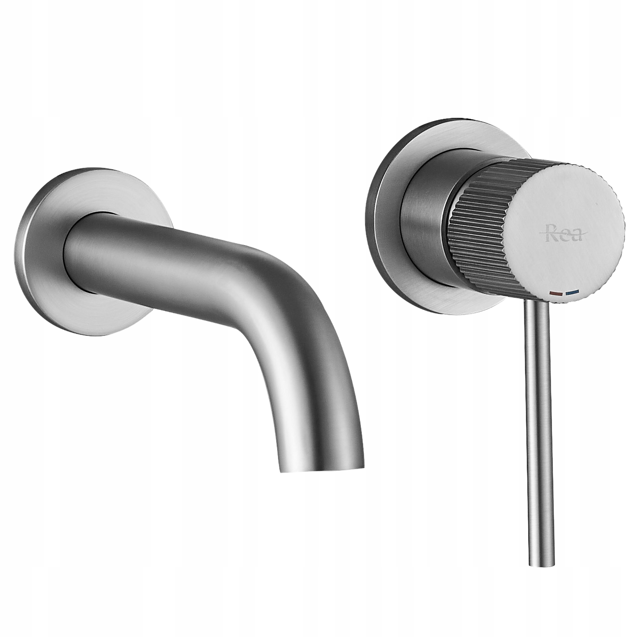 Podomietková Umývadlová Batéria Rea Lungo Stripe Nikel Brúsený S Boxom