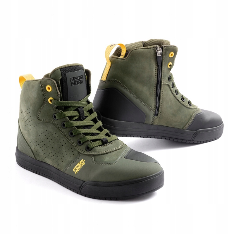 Motocyklové Topánky Rebelhorn Spike Olive Green 36