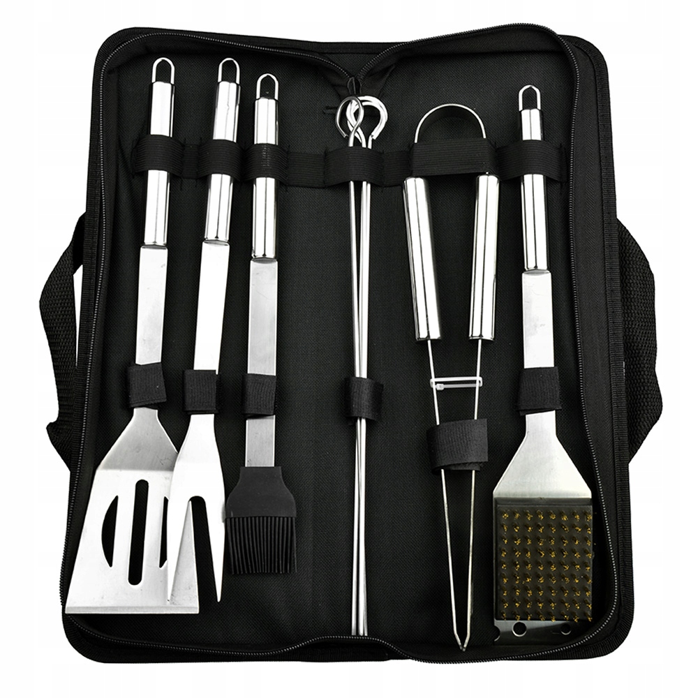 ZESTAW DO GRILLA PRZYBORY GRILLOWE + SZCZOTKA 10EL