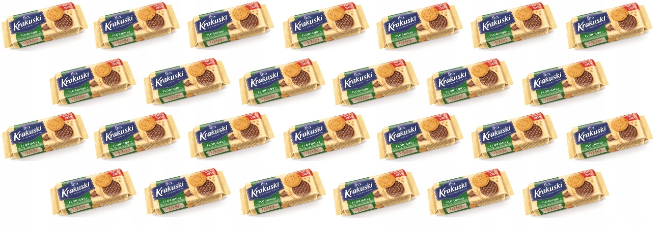 Levně 26 x 171 g Krakuski Sušenky Florianki v mléčné čokoládě Karton