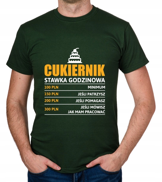 

koszulka Cukiernik stawka godzinowa prezent