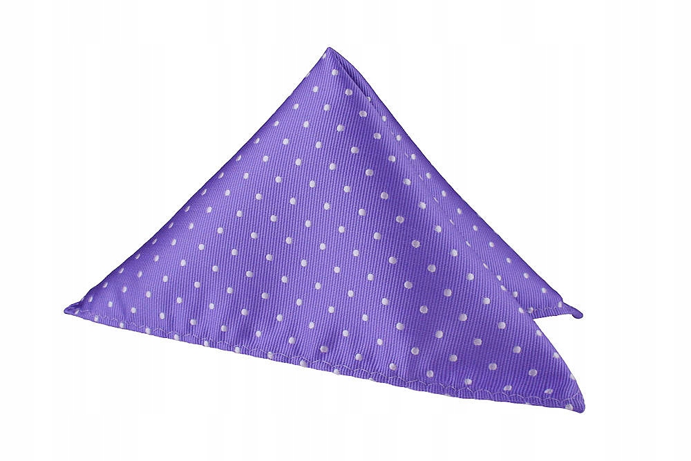 POSZETKA CHUSTKA DO MARYNARKI FIOLETOWA W KROPKI Marka Tissino