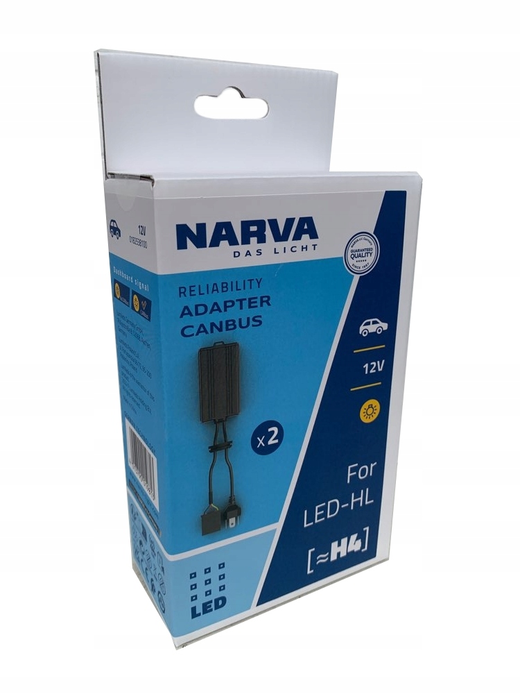 Narva Adapter Moduł Filtr Canbus Led H4 Brak Błędu Spalonej Żarówki