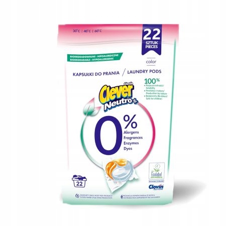 

Clever NeutroPlus Kapsułki Do Prania Kolor 22 szt.