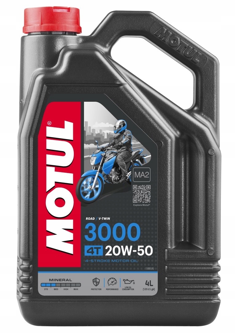 MOTUL OLEJ SILNIK 3000 4T 20W50 4L (MINERALNY) ()