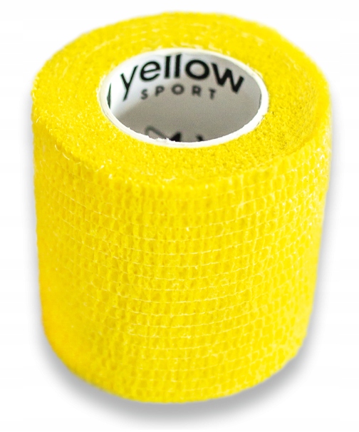 BANDAŻ kohezyjny samoprzylepny OPATRUNEK owijki 5cm x 4,5m Żółty