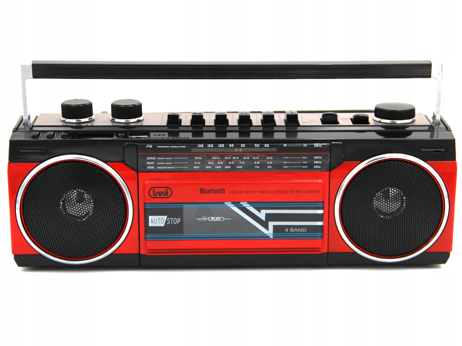 MAGNETOFON BOOMBOX NA KASETY USB/SD/MP3/BLUETOOTH EAN (GTIN) 8011000018676