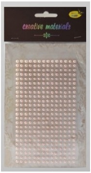 Półperełki samoprzylepne 3mm 527 szt j.różowe, Gal