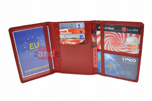 

Etui skórzane Andrus dokumenty karty Rfid secure